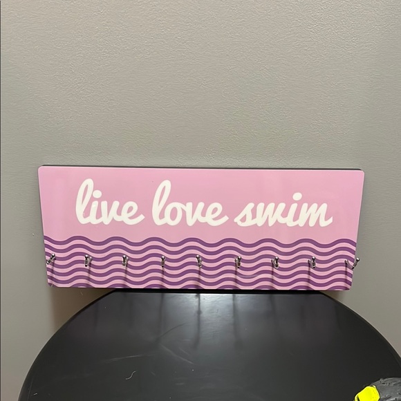 Pink and Purple Wall Hook Plaque - Picture 1 of 4